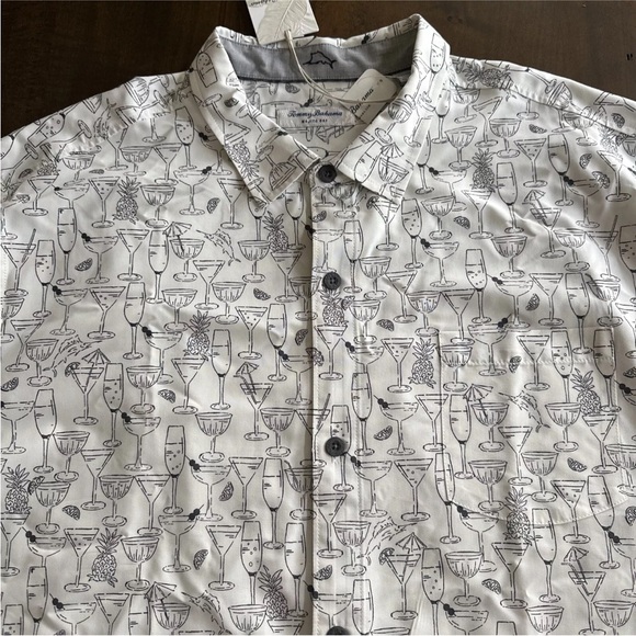 Tommy Bahama Mojito Bay Sippin' Soiree Island Zone Short Sleeve Shirt Men's XXXL - Picture 9 of 9